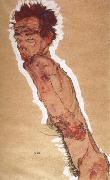 Naked Self-portrait Egon Schiele